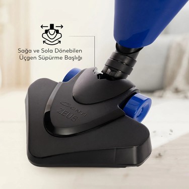 Conti CSC-305 Zeus Plus Dikey Elektrikli Süpürge Mavi 1,1 Fiyatı