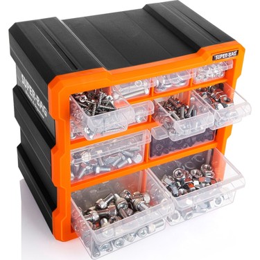 Super-Bag ASR-6007 Monoblok 12 Çekmeceli Organizer Kutu Fiyatı