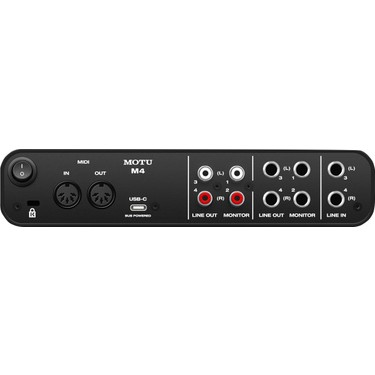 DTM・DAW MOTU M4 Motu M4 USB-C Ses Kartı 4-Giriş 4-Çıkış 24bit/192kHz ESS Fiyatı