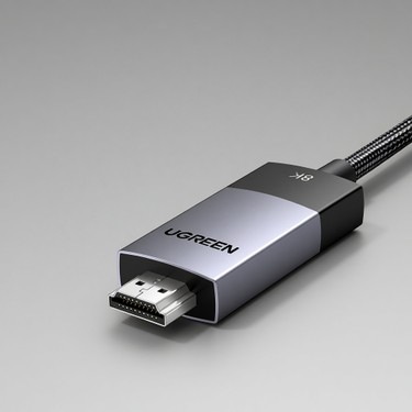 UGREEN DisplayPort Naar HDMI Kabel – 8K 60Hz / 4K 240Hz, DP 1.4 Naar HDMI 2.1, Aluminium, 1 M, Compatibel Met HDR En HDCP2.3