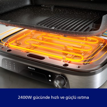 Philips 5000 Serisi Elektrikli Izgara 2400W, Aroma Infüzörü Fiyatı