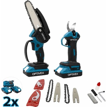 Optivex Ağaç Dal Budama Makası 2li Set 21V Fiyatı