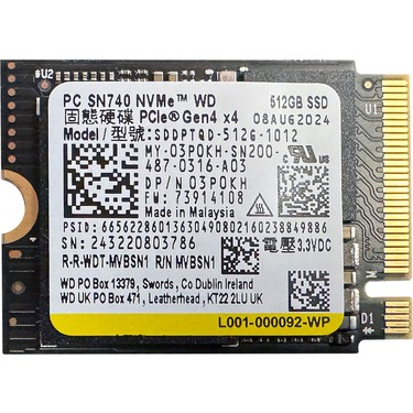 WD SN740 512GB M.2 2230 NVMe SSD Fiyatı - Taksit Seçenekleri