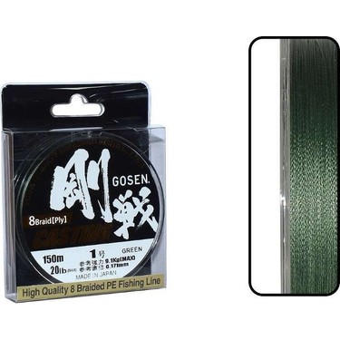 Gosen Gosen W8 Casting PE 8 Örgü Spin İp Misina 150mt Yeşil Fiyatı