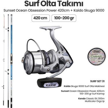 おくかず用 Okuma Sunset Ocean Obsession Power 420CM Surf Kamışı - Kaido Fiyatı