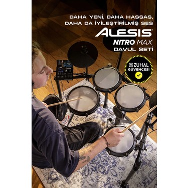 ALESIS Nitro MAX 8 Parça Elektronik Davul Seti - Bluetooth Fiyatı