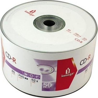 Iomega Boş CD-R 52X 50'li Paket Güvenli Depolama İçin 700 MB Fiyatı