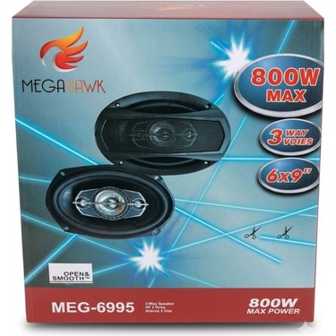 MEGAHAWK 6x9 Oto Hoparlör 800W 3 Yollu Oval Araç Içi Kapı Fiyatı