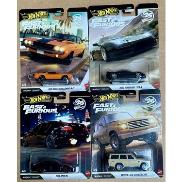 【Fast & Furious】 ミニカー4点セット Hot Wheels Premium Fast & Furious 4'lü Set Bmw M5 Honda Nsx Fiyatı