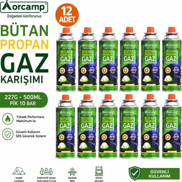 Orcamp KTS-227 12'li Avantaj Paketi Kartuş Tüp %30 Propan Fiyatı