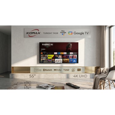 Korax 55” 140 Ekran 4K Ultra HD Android TV Fiyatı