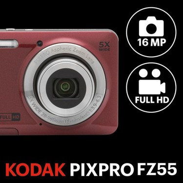Kodak Pixpro Dijital Fotoğraf Makinesi Kırmızı – FZ55 Fiyatı