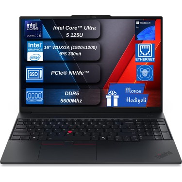 Lenovo Thinkpad E16 Gen2 Intel Core Ultra 5 125U Ddr5 32GB Fiyatı