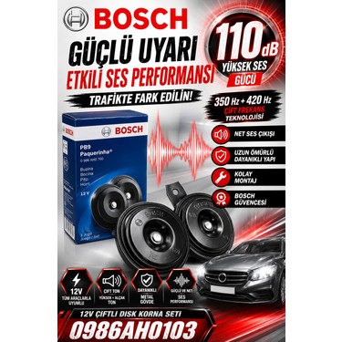 Bosch Fiat-Tofaş Doblo (Iı) 2018 Model Uyumlu Didit Korna Fiyatı