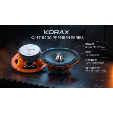 Korax KX-M16400 400W 16 cm Oto Hoparlör Takımı (2 Adet) Fiyatı