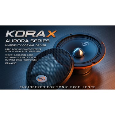 Korax KX-M16400 400W 16 cm Oto Hoparlör Takımı (2 Adet) Fiyatı