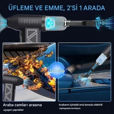 Canarino Mini Şarjlı Hava Üfleyici ve Vakumlu El Süpürgesi Fiyatı