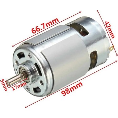 まーこ様 Emay Center RS775 DC Motor 24V 15000 Rpm Rulmanlı Yüksek Fiyatı