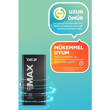Deji iPhone 13 Mini Batarya 2406mAh Orijinal Yüksek Fiyatı