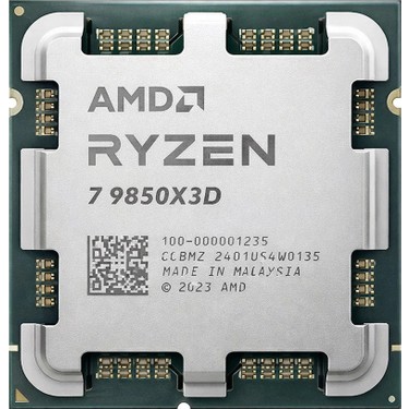 新品未開封 正規品 AMD Ryzen 7 9850X3D BOX AM5 Amd Ryzen 7 9850X3D Tray 5.60GHZ 120MB Am5 Işlemci (Grafik Fiyatı