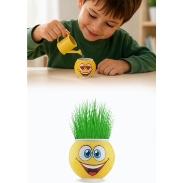 Omilife Emoji Figürlü Çim Adam Oyuncak Toprak Tohumlu Fiyatı