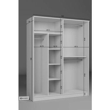 Midoser Kardelen Serisi 140 cm Modern Tasarımlı 4 Kapılı Mat Fiyatı
