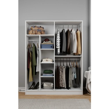 Midoser Kardelen Serisi 140 cm Modern Tasarımlı 4 Kapılı Mat Fiyatı