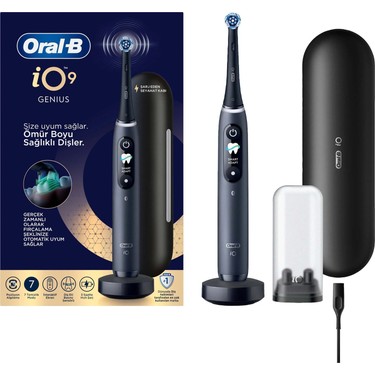 Oral-B iO 9 Şarjlı Diş Fırçası - Siyah Yumuşak Kıllar ile Fiyatı