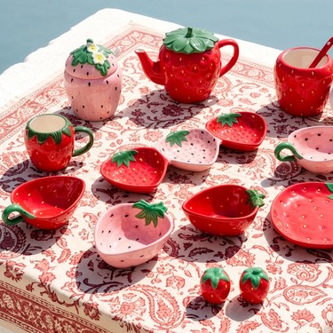 Karaca Strawberry Çilek Desenli Tuzluk Biberlik Fiyatı