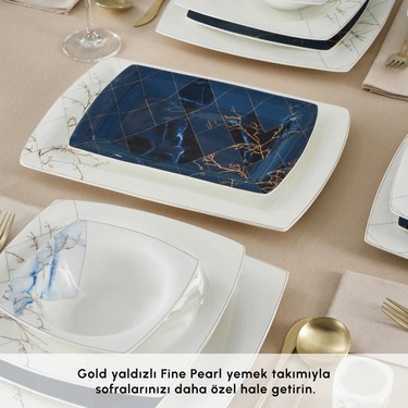 Karaca Fine Pearl Midnight 62 Parça 12 Kişilik Lacivert Fiyatı