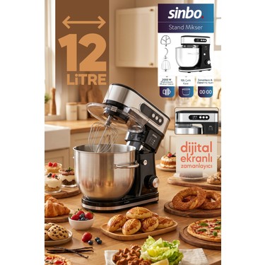 モクロー Sinbo SMX-2779 12L Dev Hazneli Dijital Ekranlı Zaman Ayarlı Fiyatı