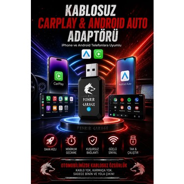Fenrir Garage Kablosuz Car Play Adaptörü Apple ve Android Fiyatı