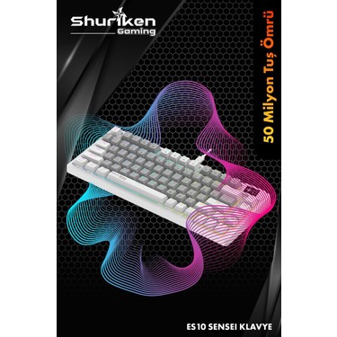Shuriken ES10 Sanseı Rgb Mekanik Türkçe Klavye 1.06INÇ Tft - Fiyatı