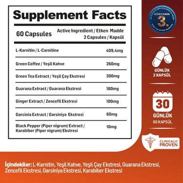 l-carnitine guarana ne ie yarar MAXXWIN Taurine Kiperin Burn | Ya Yakc