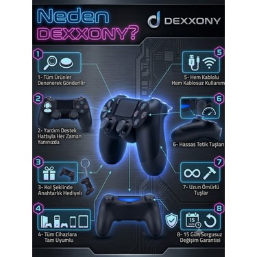 Dexxony Premium Siyah PlayStation 4 / Ps4 Oyun Kolu & Ps3 - Fiyatı