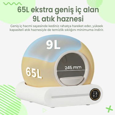 Haustier MSP-01 Akıllı Otomatik Kedi Tuvaleti, App Kontrol, Fiyatı