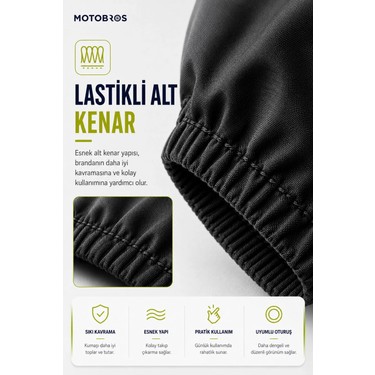 Motobros Yamaha Tmax Siyah Su Geçirmez Dayanıklı Motosiklet Fiyatı