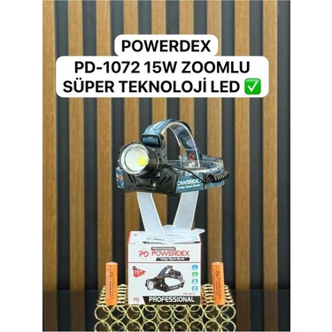 Powerdex PD-1072 15W Profesyonel Şarjlı 1000 Lümen Kafa Fiyatı