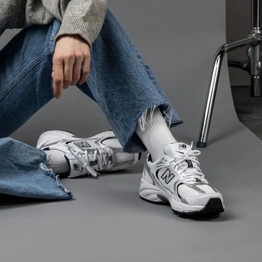 New Balance 530 Spor Ayakkabı MR530SG Beyaz - Lacivert Nefes Fiyatı