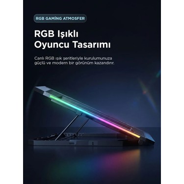 Rampage S51 Icevolt Siyah Rgb Işıklı 8 Fanlı LCD Göstergeli Fiyatı