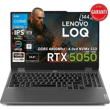 Lenovo Loq 15IRX10 Intel Core I7-13645HX 16GB 1tb SSD 8gb Fiyatı