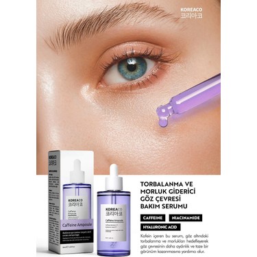 Koreaco Caffeine Ampoule Gözaltı Morlukları Azaltan Serum 50 Fiyatı