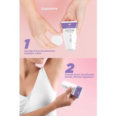 Deotak 4'lü Karma Paket Krem Deodorant 35 ml Unisex Pudrasız Fiyatı