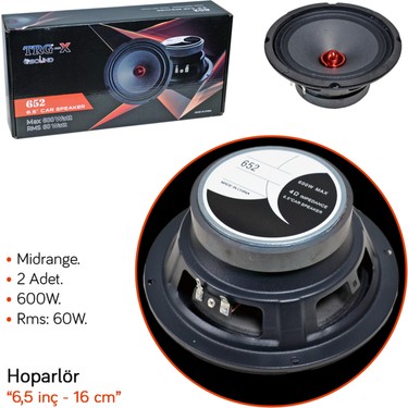 NYF TRG-X 652 Hoparlör 16 cm - 6,5 inç Midrange 600W (60W Fiyatı