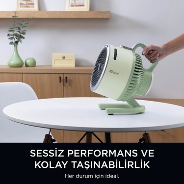 Shark Flexbreeze Hydrogo Serinletici Buharlı Fan - Yeşil Fiyatı