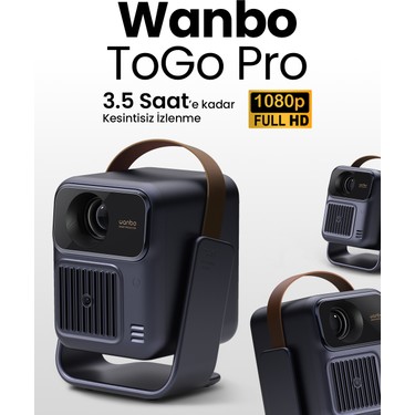 Wanbo Togo Pro Android Tv 14 Taşınabilir,bataryalı Full Hd Fiyatı