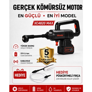 Okaoda 4820 Fırçasız Motor Çift Pil Şarjlı Yüksek Basınç Oto Fiyatı