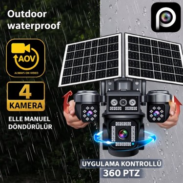 Sonreir SW440 4 Kameralı 20MP 5G Sim Kartlı PTZ Güvenlik Fiyatı