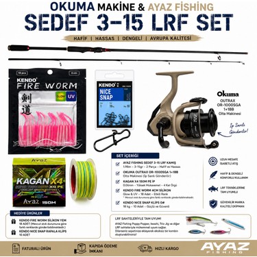OKUMA Outrax OR-1000SGA + AYAZ Fishing Sedef 210 cm 3-15 gr Fiyatı