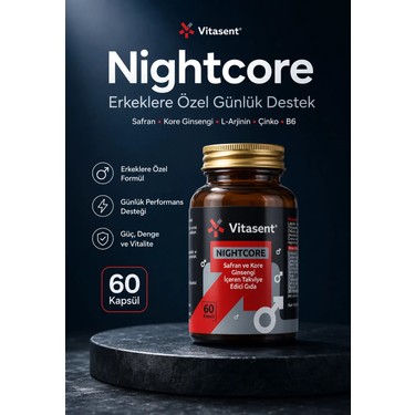 Vitasent Nightcore Safran & Kore Ginsengi Takviye Edici Gıda Fiyatı